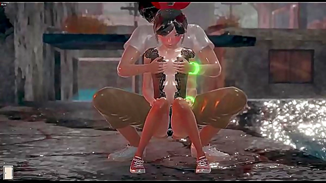 Hentai anime game having fun playing my little StepSister