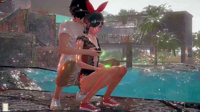 Hentai anime game having fun playing my little StepSister