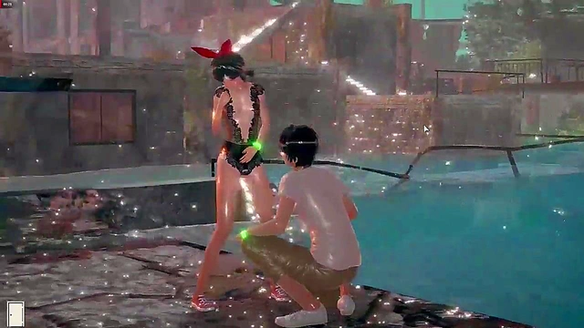 Hentai anime game having fun playing my little StepSister