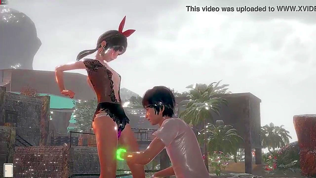 Hentai anime game having fun playing my little StepSister