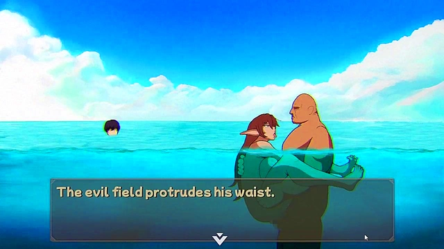 [HENTAI GAME] NTR Rice PART 6!! my friend is geting fucked in the beach