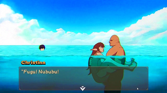 [HENTAI GAME] NTR Rice PART 6!! my friend is geting fucked in the beach