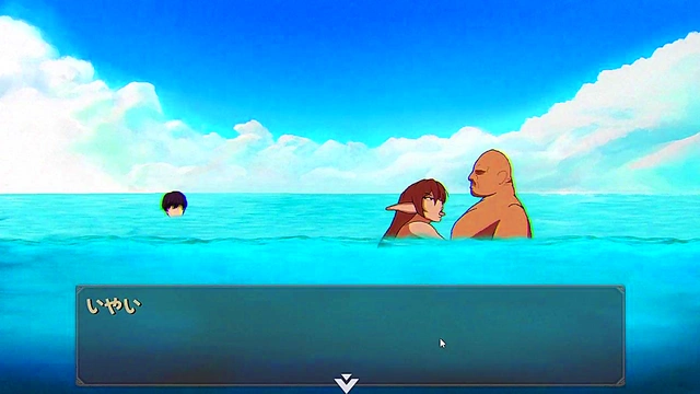 [HENTAI GAME] NTR Rice PART 6!! my friend is geting fucked in the beach