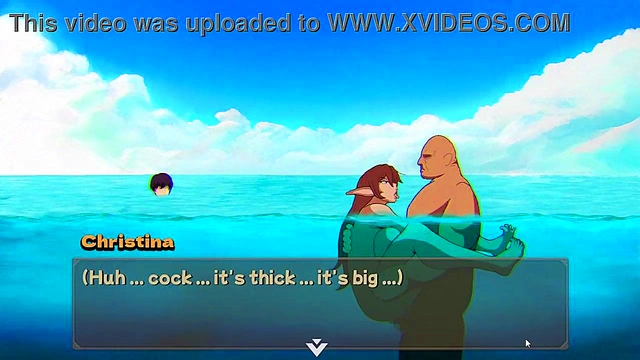 [HENTAI GAME] NTR Rice PART 6!! my friend is geting fucked in the beach