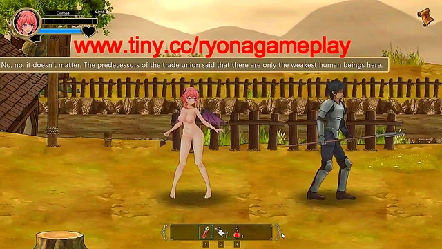 Pink haired girl having sex with soldiers in Succubus guild new hentai game video