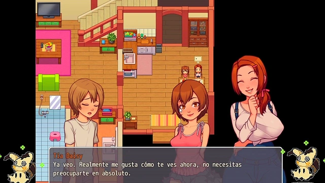[Hentai Game] Daily life of my countryside -Spanish- (part 6) Massage to the StepAunt and