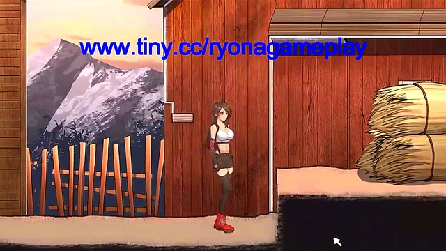 Cute lady has sex with men in a village in Dark side fantasy hentai erotic game