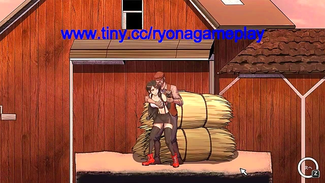 Cute lady has sex with men in a village in Dark side fantasy hentai erotic game