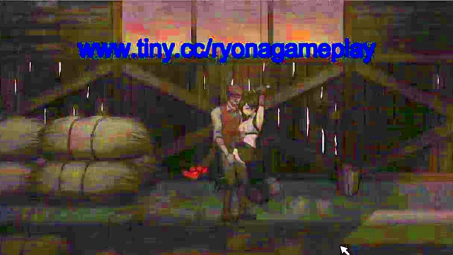 Cute lady has sex with men in a village in Dark side fantasy hentai erotic game