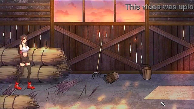 Cute lady has sex with men in a village in Dark side fantasy hentai erotic game