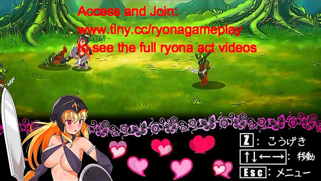 Cute blonde in hentai sex with man and green man in new erotic game video