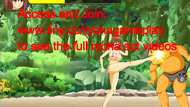Pretty bikini girl having sex with a lot of men in Bt Island act hentai game new gameplay