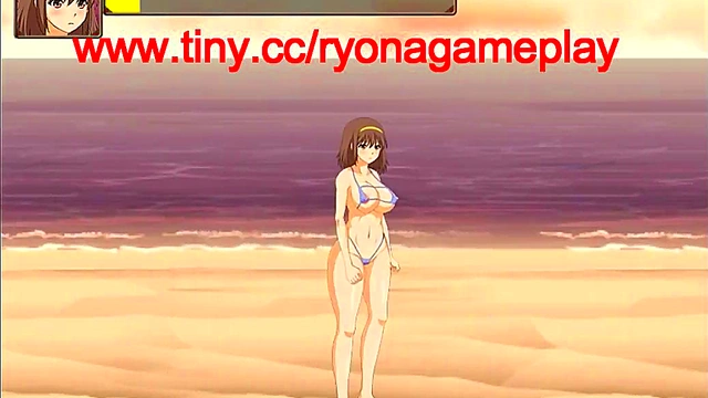 Pretty bikini girl having sex with a lot of men in Bt Island act hentai game new gameplay