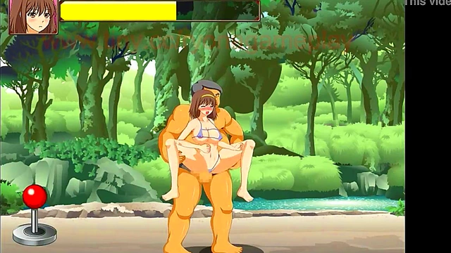 Pretty bikini girl having sex with a lot of men in Bt Island act hentai game new gameplay