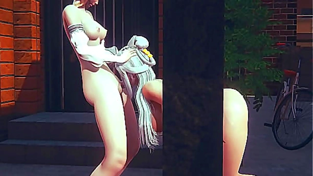 Genshin Impact Hentai - Ningguang Sucks Off Jean Futanari - Japanese Asian Manga Anime