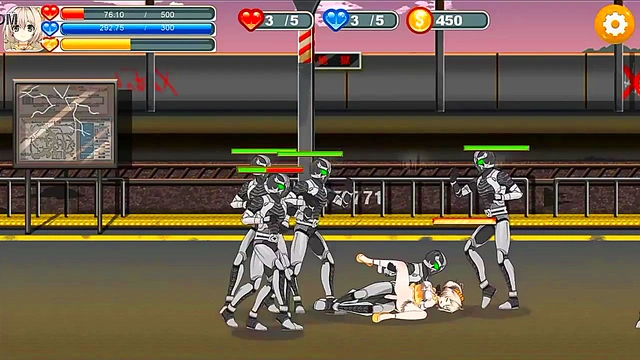 Cute girl having sex with soldiers men in new 2021 hentai game Magical angel fairy flower