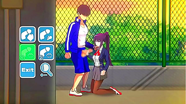 Cute college lady having sex with a man in 7 days girlfriend new hentai game