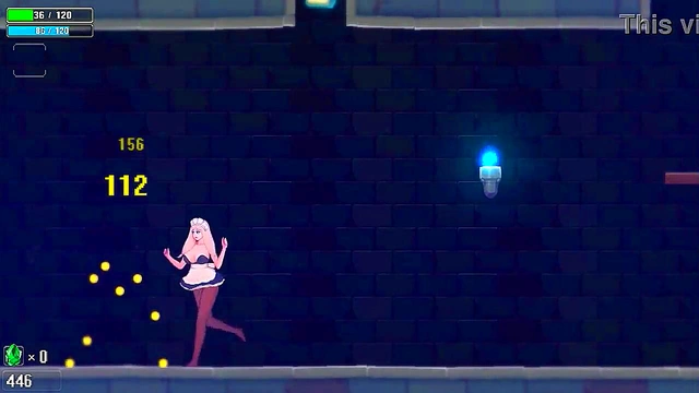 Cute maid has sex with ugly men in Dungeon and Maid new hentai game video