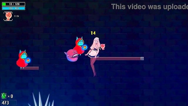 Cute maid has sex with ugly men in Dungeon and Maid new hentai game video