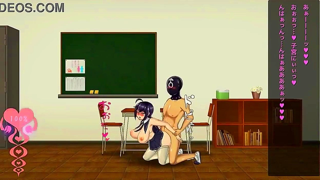 Pretty college lady having sex with a man in Breeding log new hentai game gameplay