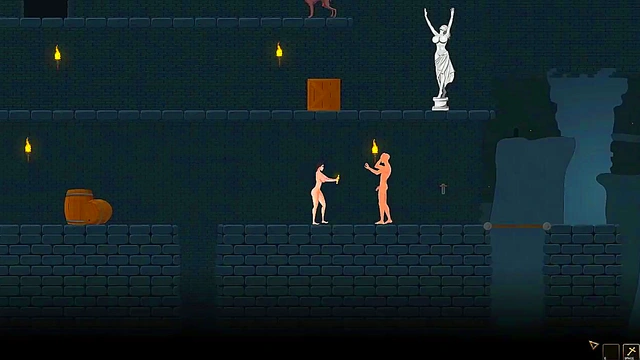 Cute StepSister having sex with men in Fapablo action ryona porn game video