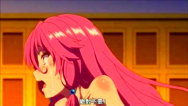 [Hentai] Pink-haired beautiful princess getting fucked hard by intruder and came while