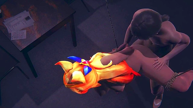 LOL Hentai - Ahri Star Guardian Fuck Tied Up - Japanese Asian Manga Anime Film Game Porn