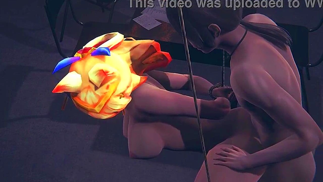 LOL Hentai - Ahri Star Guardian Fuck Tied Up - Japanese Asian Manga Anime Film Game Porn