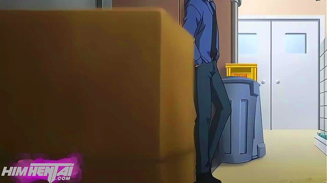 I fuck for my first time at my job with my boss - Anime Hentai