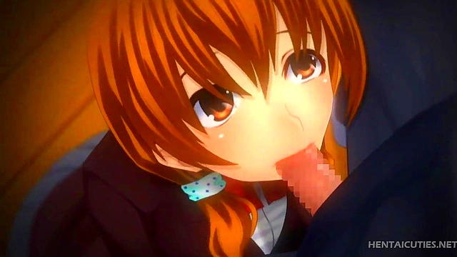 Hentai switching cock from mouth to pussy