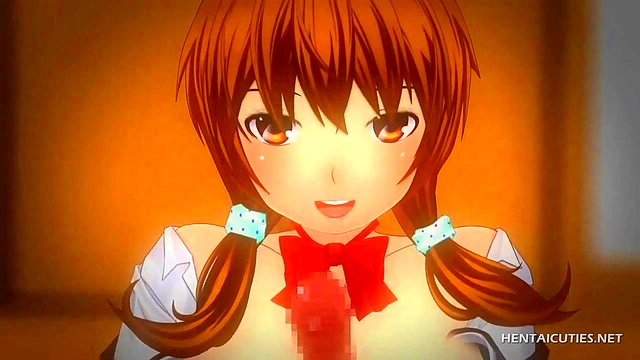 Hentai switching cock from mouth to pussy