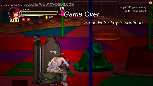 Hot girl hentai having sex with a clown in sexy porn hentai ryona act gameplay video