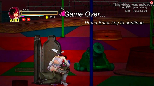 Hot girl hentai having sex with a clown in sexy porn hentai ryona act gameplay video