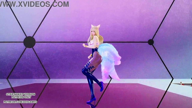 [MMD] CHUNG HA - PLAY KDA Ahri Sexy Kpop Dance League Of Legends Uncensored Hentai