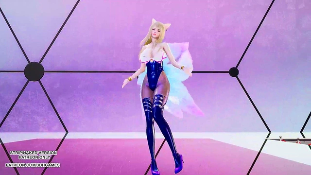 [MMD] CHUNG HA - PLAY KDA Ahri Sexy Kpop Dance League Of Legends Uncensored Hentai
