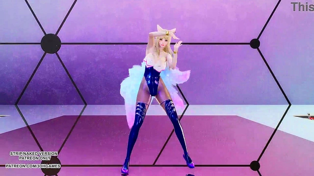 [MMD] CHUNG HA - PLAY KDA Ahri Sexy Kpop Dance League Of Legends Uncensored Hentai