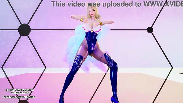 [MMD] CHUNG HA - PLAY KDA Ahri Sexy Kpop Dance League Of Legends Uncensored Hentai