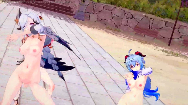 Genshin Impact: [MMD] GFriend - Rough (Shenhe'Ganyu'Yanfei)