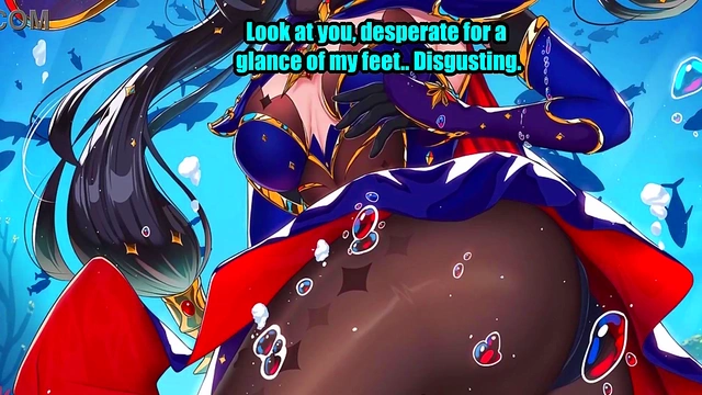 Mona makes you cum on her feet! [Hentai JOI] [Feet'Femdom'Armpits'Countdown]