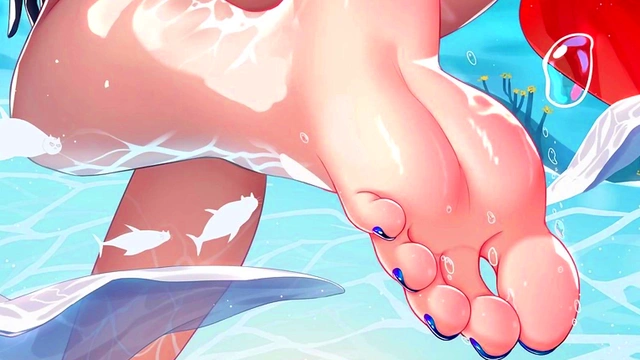 Mona makes you cum on her feet! [Hentai JOI] [Feet'Femdom'Armpits'Countdown]