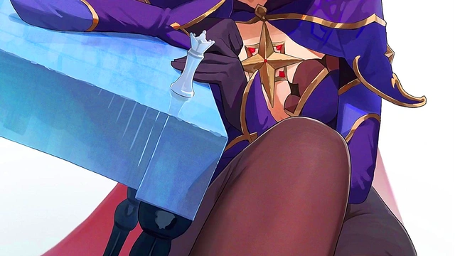 Mona makes you cum on her feet! [Hentai JOI] [Feet'Femdom'Armpits'Countdown]