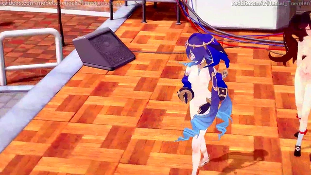 Genshin Impact: [MMD] Kesha - TIMBER (Layla'Kirara'Mona'Fischl'Yoimiya'Hu Tao'Xinyan)