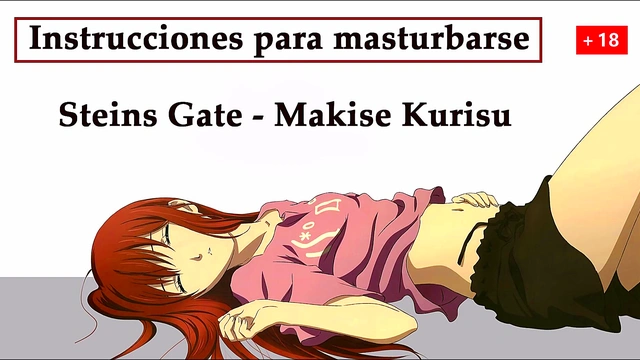 JOI hentai in Spanish with Kurisu from Steins Gate'a special experiment