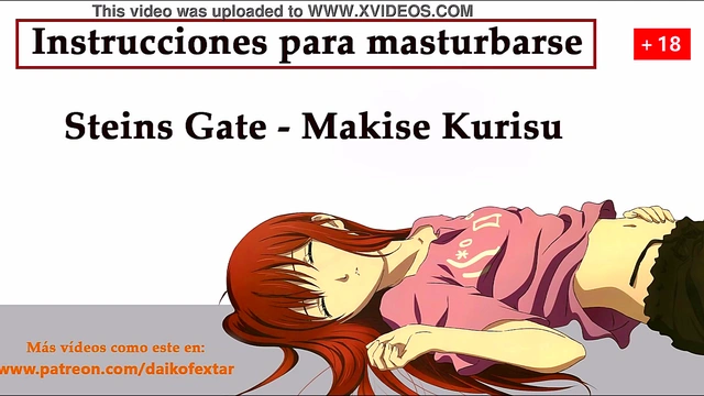 JOI hentai in Spanish with Kurisu from Steins Gate'a special experiment