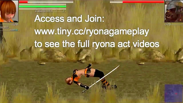 Aya cute hentai girl having sex with monsters men in The Hounds of the blade new gameplay