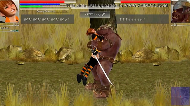 Aya cute hentai girl having sex with monsters men in The Hounds of the blade new gameplay
