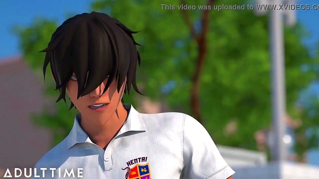 ADULT TIME Hentai Sex Headmaster Makes Tardy Classmates Fuck In Front Of Everyone