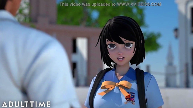 ADULT TIME Hentai Sex Headmaster Makes Tardy Classmates Fuck In Front Of Everyone