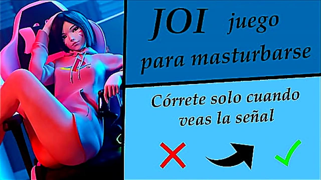 JOI hentai (interactive) - Edge and ruined orgasm