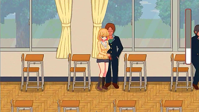 College lady having sex with men in Bt life new hentai game